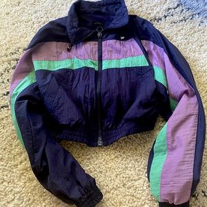 Cropped bomber jacket